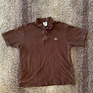 Lacoste brown polo